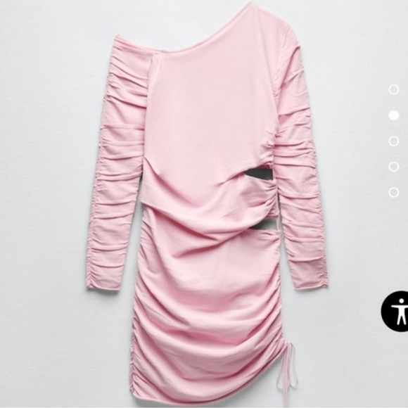 NWT Zara Special Edition Draped Knit Dress, Size M - Picture 7 of 9